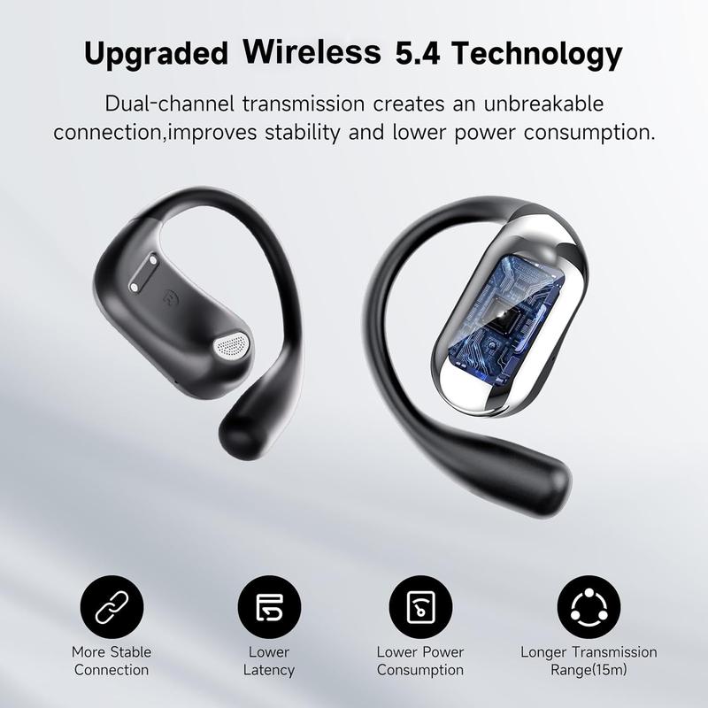 Open wireless 5.4 earphones, wireless sport with built-in microphone Apple, laptops, Android phones, Huawei, Xiaomi, vivo true wireless Audio Earbud