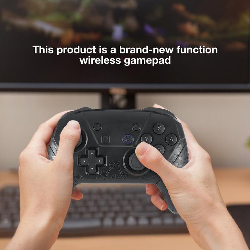 Wireless Controller Handle Game Console Handle Precise Steering Plastic Grip Horizontal Handle For Switch PM-S04