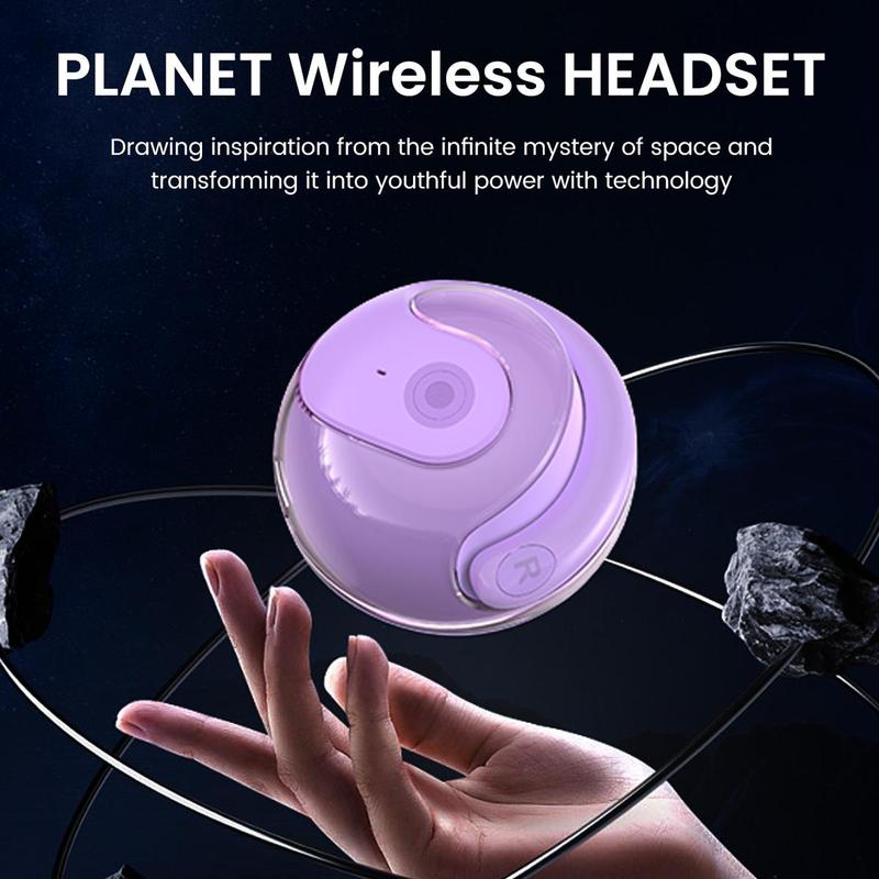 Transparent TWS Wireless Audio Earphone with Lanyard for Summer Gift, 1 Box In-ear Design Earbuds with Silicone Neck Lanyard, Headphones, Touch Control Earphones with Built-in Microphone for Summer Sports Gaming