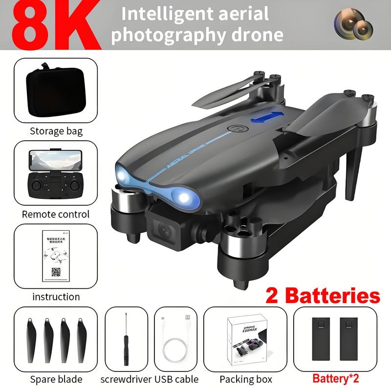 RC Drone, 2025 New Professional RC Drone With 2 Batteries, Dual Camera Double Folding RC Height Hold Remote Control Toy, Holiday Gift Indoor And Outdoor, Christmas Gift, Thanksgiving Day Gift