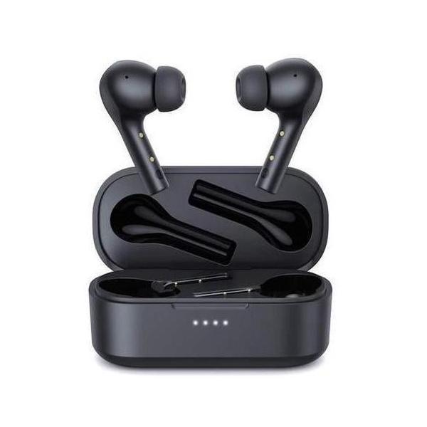 AUKEY True Wireless Earbuds with 10mm Drivers, Hi-Fi Stereo Sound, Charging Case, Bluetooth, Touch Control, Waterproof IPX6, for iPhone Android Black EP-T21P Audio Earphones Chargeable Electronic