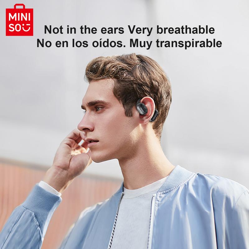 AI OWS MINISO MS162 Translation Wireless Bluetooth Earphones Support 120+Languages Real Time Bluetooth Translation Support Playing Music Phone Calls Headphones