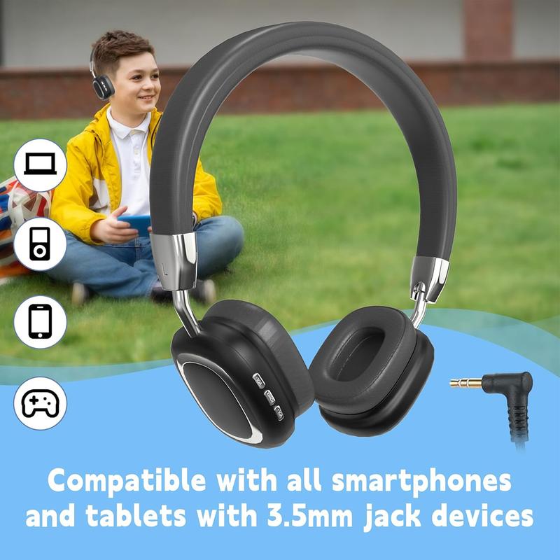 Wireless Bluetooth Headphones, 10H Playtime, Noise Cancelling, HiFi Stereo Over Ear Headphones with Microphone, Foldable Lightweight Bluetooth 5.3 Headphones for Travel Office Audio Electronic Audio Electronic