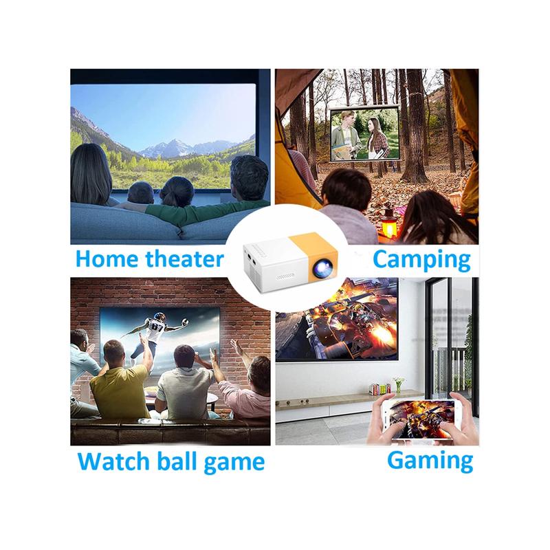 Mini Projector, HD Portable Video Projector With HD-Compatible, DCW, SD, CVB, USB Interfaces Compatible With TV Stick, For For Outdoor Home Theater LED Pico Projector, Projector For Kids