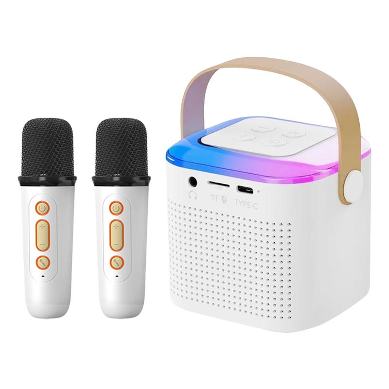 Fall Mini Karaoke Machine for Kids,Portable Bluetooth Speaker with Wireless Microphone for Kids Toddler,Gifts for Girls and Boys Birthday