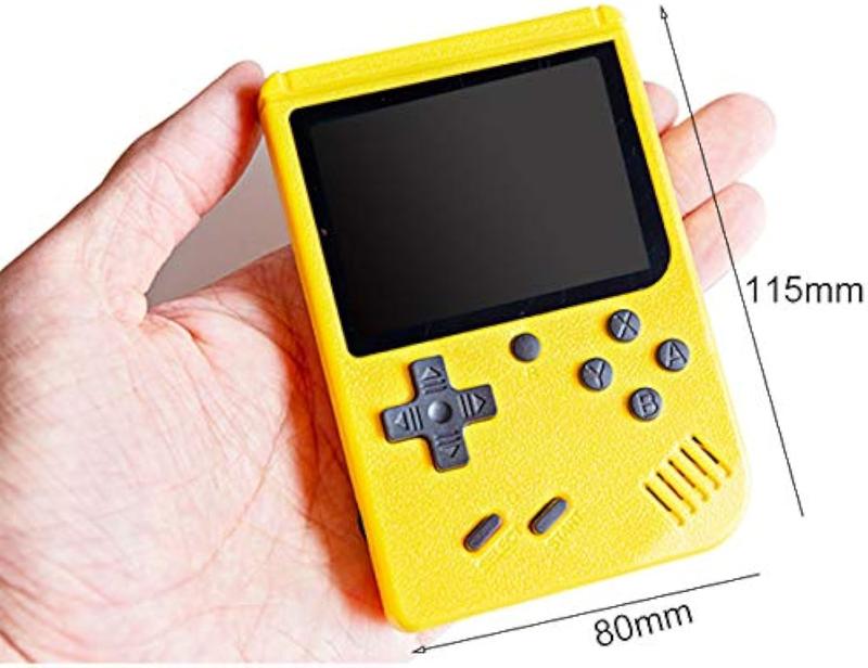 Retro handheld game console, mini arcade machine with 500 classic games built-in, portable handheld video games, suitable for children and adults, game console box supporting TV output, children's and adults' Christmas gifts