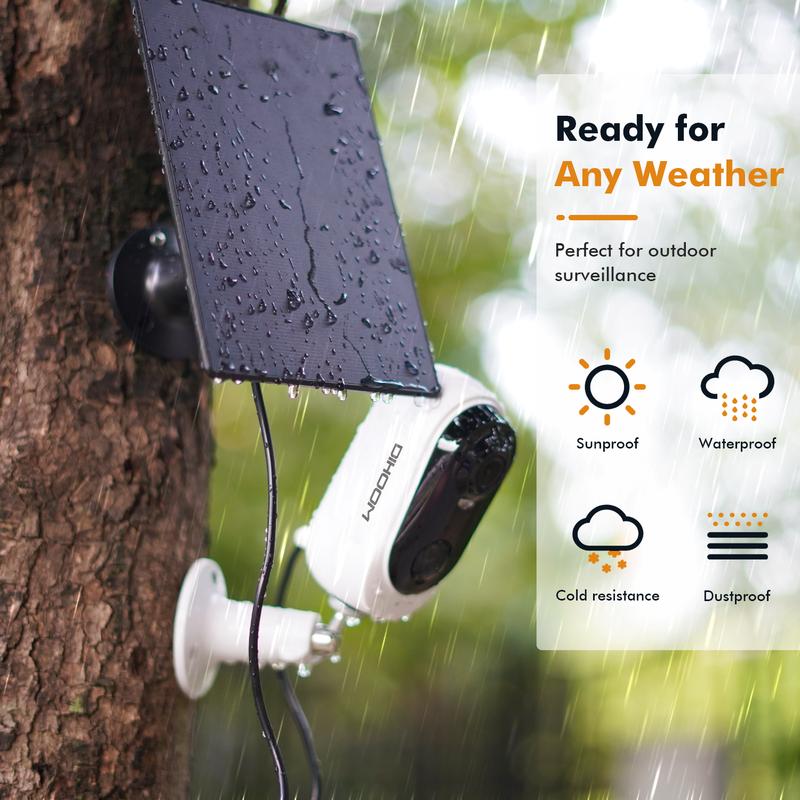 Solar Battery Powered Wireless 2.4Ghz WIFI Indoor Outdoor Security Camera with 2K 3MP Full HD, AI Detection, Color Night Vision and Siren Alarm outdoor full wireless camera wifi surveillance