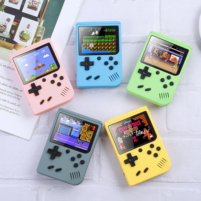 Retro handheld game console, mini arcade machine with 500 classic games built-in, portable handheld video games, suitable for children and adults, game console box supporting TV output, children's and adults' Christmas gifts