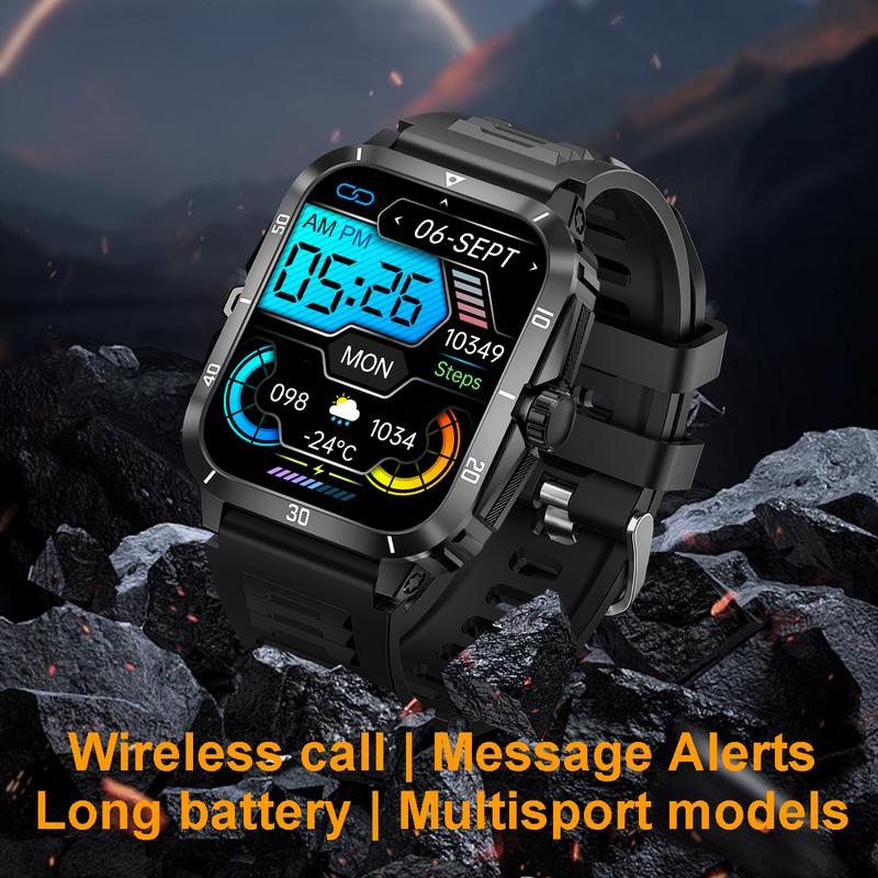 EIGIIS KT71 Full Touch Screen Smart Watch with Voice Assistant,Remote Shutter,Music Control,Weather Forecast,Real-time Message Alert,Customized DIY Dials,Wireless Call Smartwatch