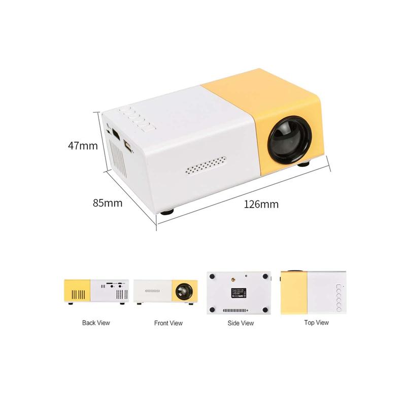 Mini Projector, HD Portable Video Projector With HD-Compatible, DCW, SD, CVB, USB Interfaces Compatible With TV Stick, For For Outdoor Home Theater LED Pico Projector, Projector For Kids