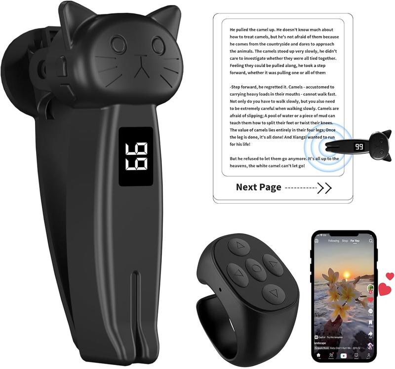 Smartphone Auto Tapping Device, Finger Continuous Tapper, Kindle Paperwhite Oasis Remote Page Turner Bluetooth Controller