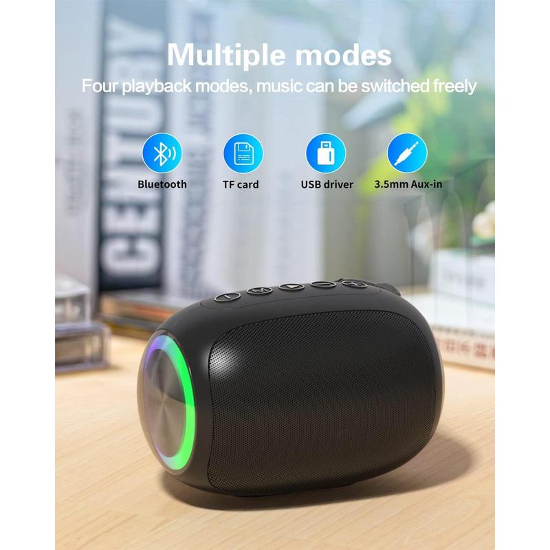 Bluetooth Speakers, A66 Wireless Speakers,5W Portable Wireless Speakers with Clear Sound,Multi Playing Modes, Compatible with Cellphone, PC for Home or Outdoors