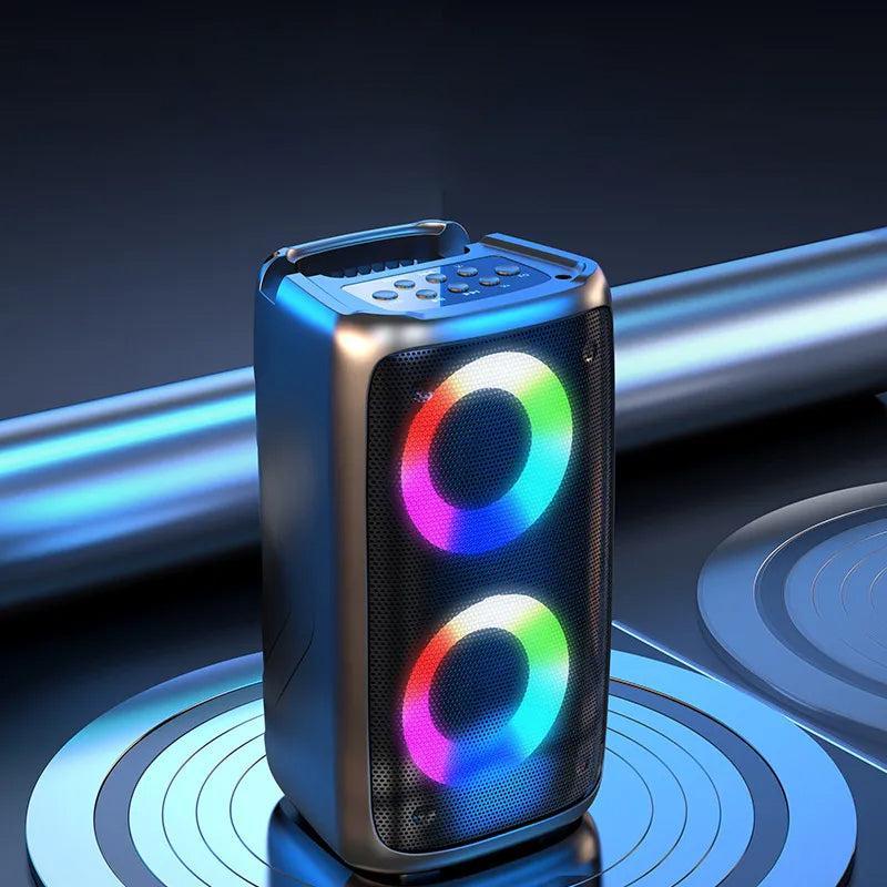 AM-2301 3D Surround Sound Bluetooth Speaker, High Quality Sound, Wireless Connectivity Audio Compact,  Wireless Bluetooth Speaker, Outdoor Wireless Speaker, Bluetooth Speaker with RGB Breathing Light, 3D Stereo Surround Sound Speaker