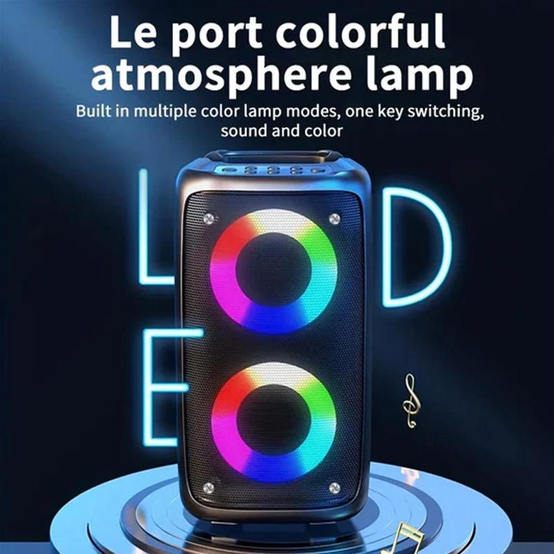 AM-2301 3D Surround Sound Bluetooth Speaker, High Quality Sound, Wireless Connectivity Audio Compact,  Wireless Bluetooth Speaker, Outdoor Wireless Speaker, Bluetooth Speaker with RGB Breathing Light, 3D Stereo Surround Sound Speaker