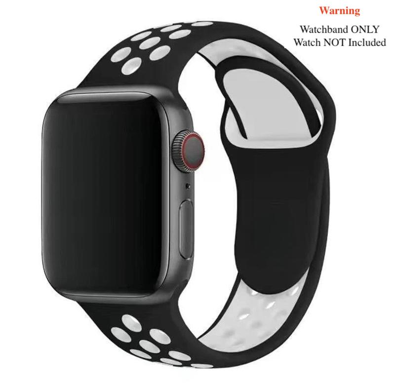 Breathable Sport Band Compatible with Apple Watch Band 38mm 40mm 41mm 45mm 44mm 42mm 49mm for Women Men,Soft Silicone Breathable Wristband Replacement Strap for iWatch Ultra 2 SE Series 9 8 7 6 5 4 3 2 1 Smart Watch Wearable Accessories