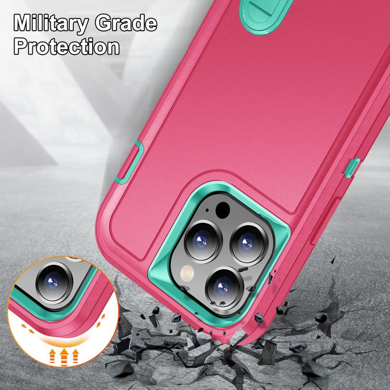 For iPhone 15 16 Pro Max 14 13 12 11 Hard Phone Case Heavy Duty Shockproof Cover