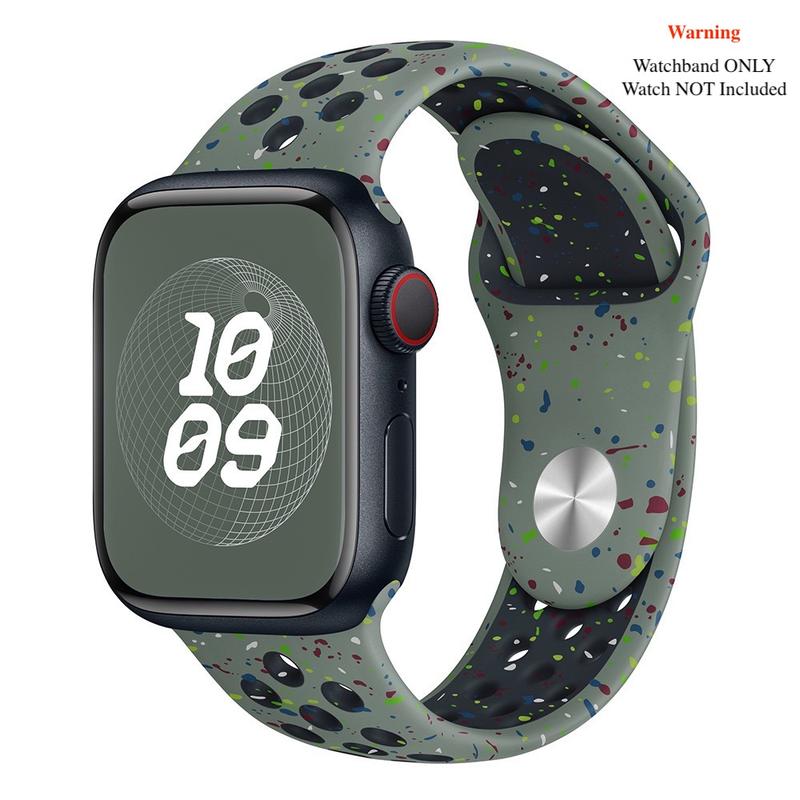 Breathable Sport Band Compatible with Apple Watch Band 38mm 40mm 41mm 45mm 44mm 42mm 49mm for Women Men,Soft Silicone Breathable Wristband Replacement Strap for iWatch Ultra 2 SE Series 9 8 7 6 5 4 3 2 1 Smart Watch Wearable Accessories