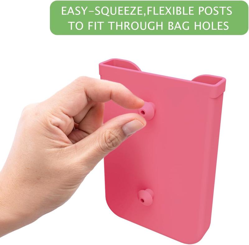 Silicone Phone Holder Compatible for Bogg Bag, Soft Silicone Charm Insert Accessories and Attachment for Bogg Beach Bags, Generic & Portable Size Fits for iPhone and Android Phones-Pink