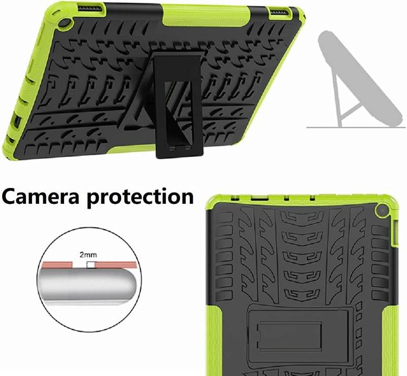 for Kindle Fire HD 10 Case HD 10 Plus Tablet Case 11th Generation 2021 Release,Kickstand Heavy Duty Armor Defender Cover [NOT fit  2023 Release 13th Gen] (Blue)