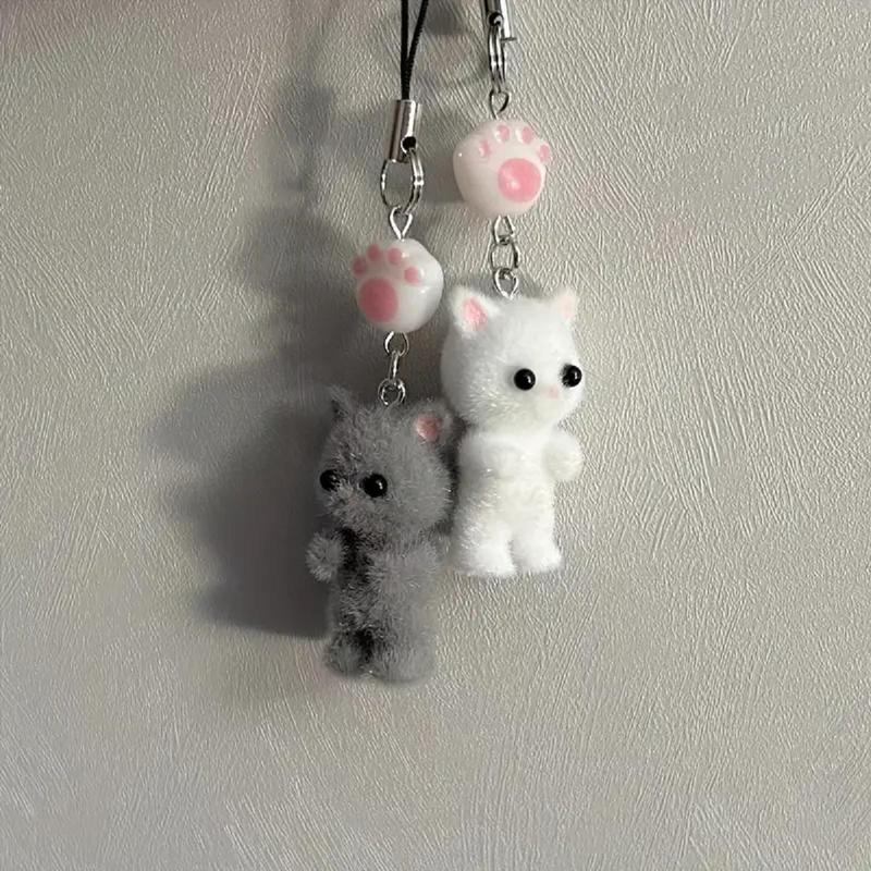 Cute Cat Design Phone Chain, Cute Phone Decorative Lanyard, Fashion Phone Charm for Women & Girls, Mobile Phone Decoration Accessories