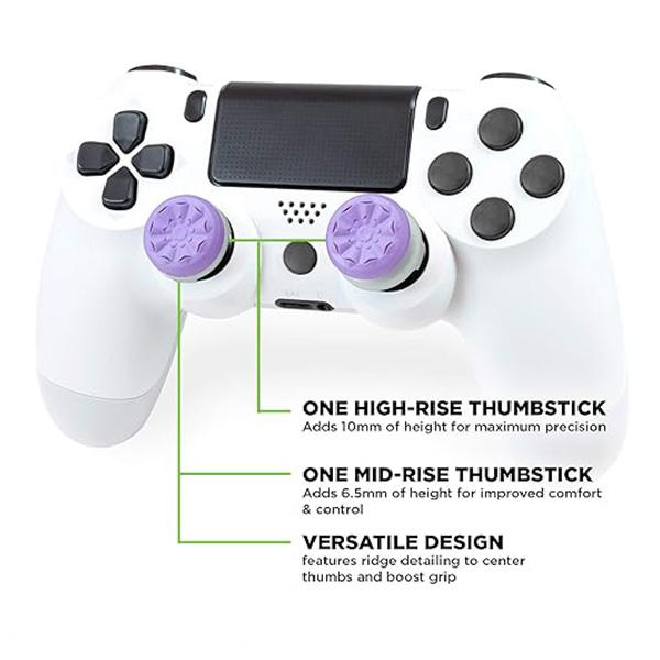 KontrolFreek FPS Freek Galaxy Purple for Xbox One and Xbox Series X Controller | 2 Performance Thumbsticks | 1 High-Rise, 1 Mid-Rise | Purple