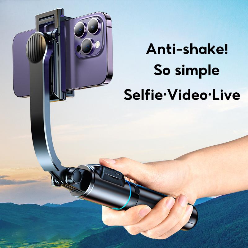 For Anti-shake Handheld Selfie Stick Mobile Phone Holder Live Broadcast Tripod Bluetooth Shooting Overhead Shot Stabilizer Cellphone Smartphone