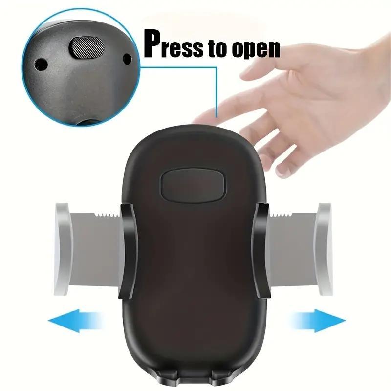 Car Phone Holder, 360 Degree Adjustable Car Phone Holder, Universal Car Phone Mount for iPhone & Android Smartphone