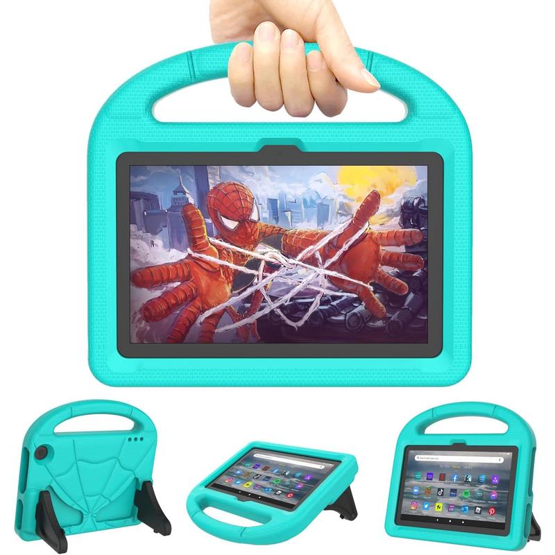 All- 7Tablet Case for (2022 Release), NOT Compatible with iPad  ONN Tab, Lightweight Shock Proof Case with Stand Handle - Turquoise