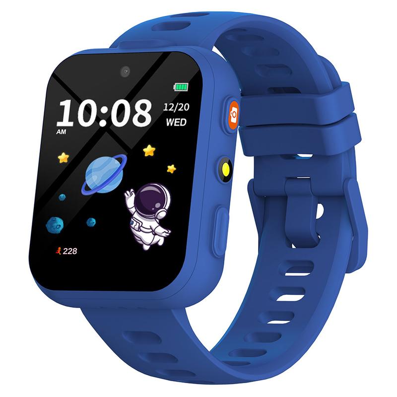 BIGGERFIVE Smart Watch for Kids with Dual Cameras, 30 Puzzle Games, Video & Music Player, Audiobooks, Flashlight, Pedometer, Calculator, Educational Toys Birthday Gifts for Boys Girls Ages 4-10