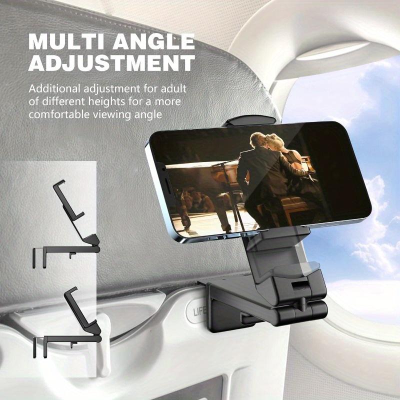 Universal Flight Aircraft Cell Phone Holder Holder. Hands-free Viewing With Multi-directional Dual 360-degree Rotation. Pocket Size Must Have Essential Accessories For Airplane Travel And Flying