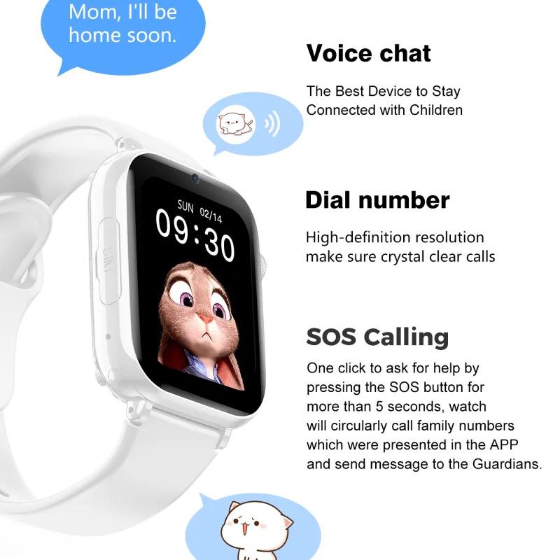 Kids Smart Watch Phone GPS Tracker WIFI LBS Location Video Call Ultra Case Baby Sound Monitoring 4G SmartWatch for Xiaomi LT38