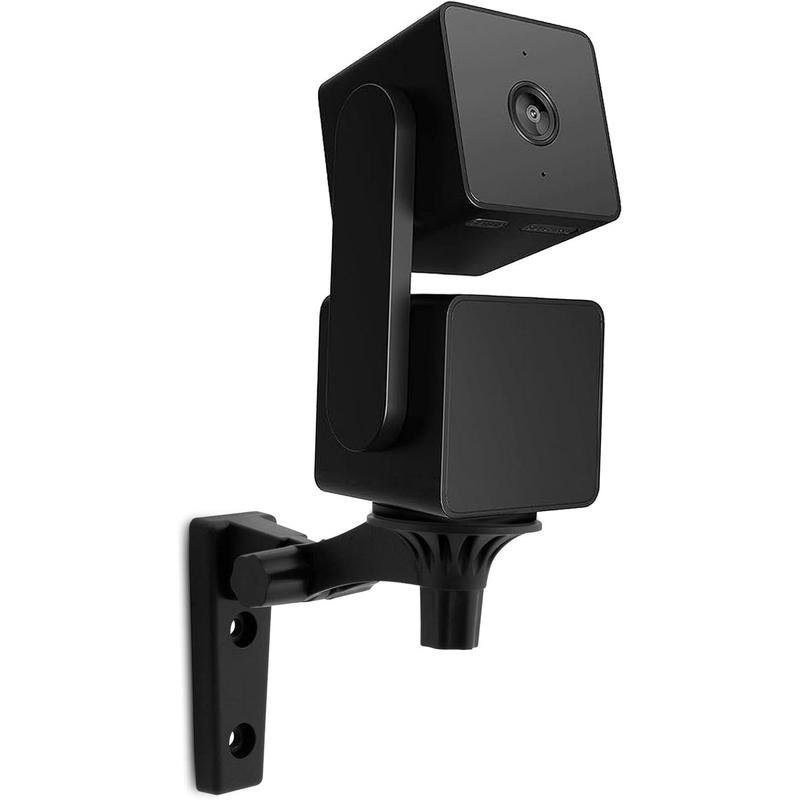 Black Mount for WYZE Cam Pan V3 for Camera Wall Ceiling Indoor Outdoor Mounting Bracket Base 180 Degree Tilt Adjustable Shelf Stand