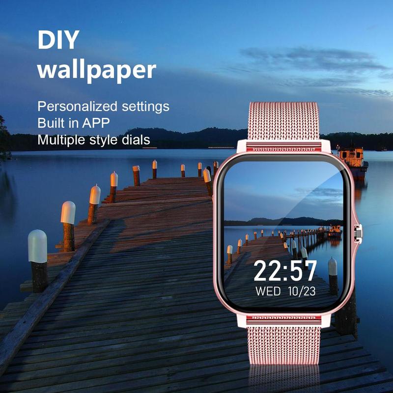 Multifunctional Smart Watch, Fashion Digital Watch with 2 Watch Band, Sports Watch with Multi-sport Mode for Women & Men, Suitable for Android and iPhone Phones