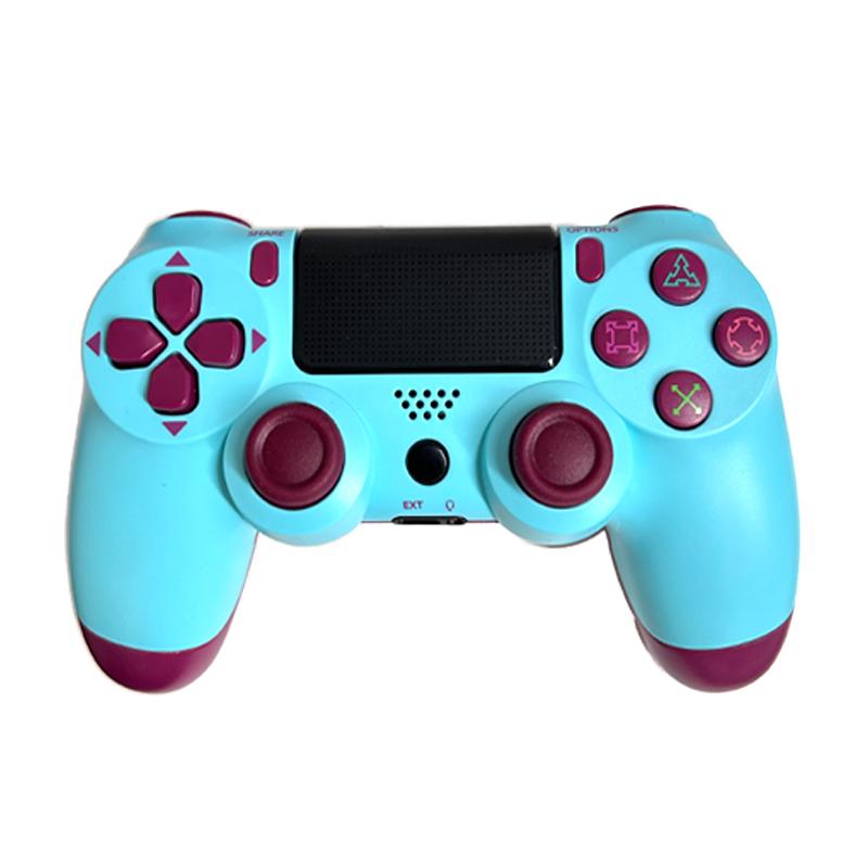 Wireless Controller for PS4,Compatible with PlayStation 4 Pro Slim PC,Sensitive Touch Pad, Built-in Speaker & Headphone Jack ,Dual-shock 4 Controller with 6-Axis Motion Sensor,Many colors for you,Berry Blue, Sunset Orange and so on