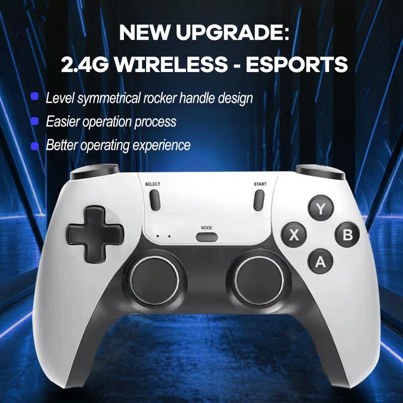 X2 Ultra Wireless Game Console with 40000+ Games, 40+ Classic Emulators, 4K HDMI Output, 128G Cards & 2.4GHz Wireless Controllers