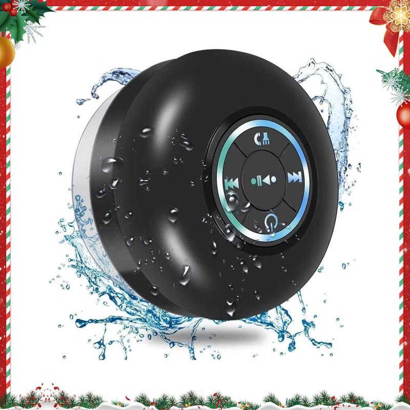 LED Bluetooth Speaker Wireless Waterproof Speaker with RGB Light, Rechargeable Battery for Smartphones and Audio Devices Christmas Gift portable bluetooth-compatible