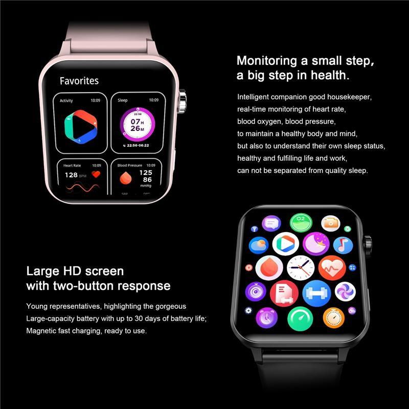 2024 Smart Watch For Men Women, Waterproof Bluetooth Compatible with iPhone & Android Wearable Lcd