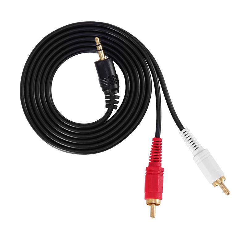 AUX Auxiliary 3.5mm Audio Male to 2 RCA Y Male Stereo Cable Cord Wire Plug 3.5 mm RCA Male  Cd Connector