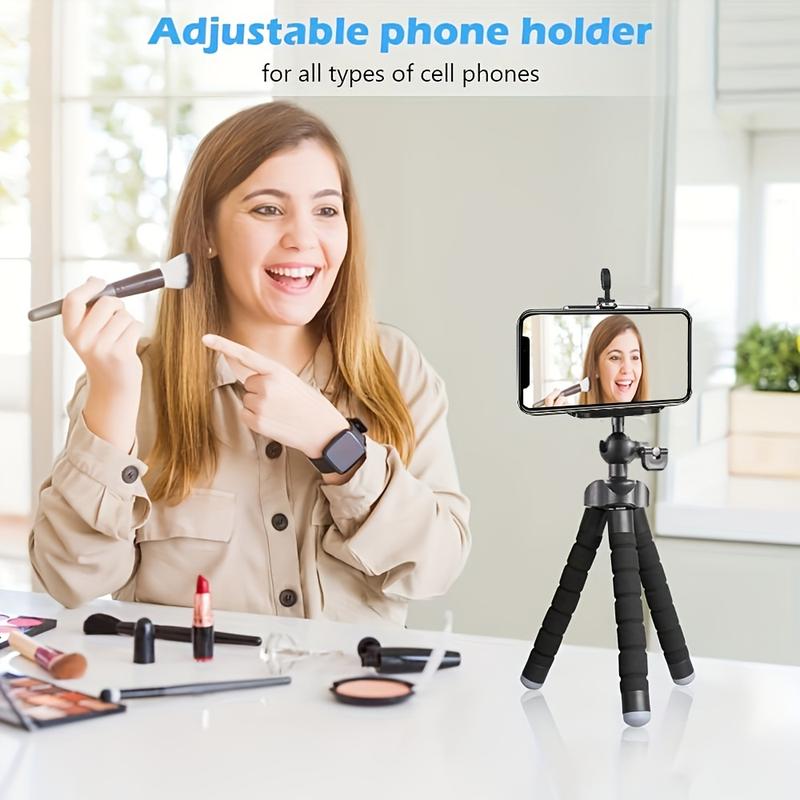 One Octopus Mobile Phone Holder, Camera Holder, Photography Holder Is Strong, Durable, Can Be Folded at Will, Folded Many Times without Damage, Suitable for iPhone and Other Mobile Phone Models, Cameras and So on