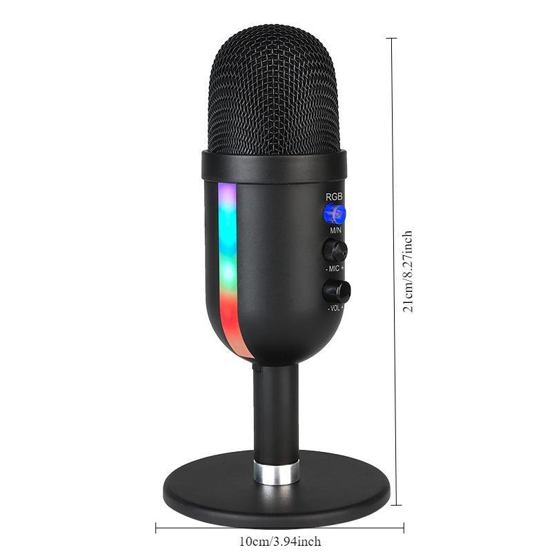 USB Microphone, Professional Podcasting Microphone, Studio Recording Microphone for PC & Gaming Consoles (PS4 5), Portable Microphone for Home