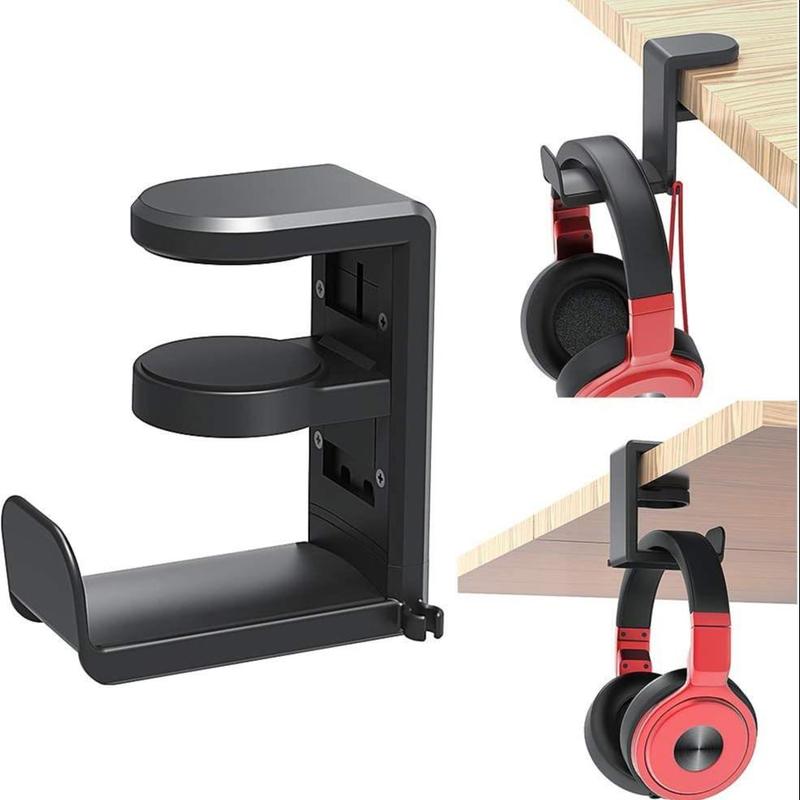 Desktop Headphone Stand for Summer Gift, Headset Hanger with Cable Clip, Earphone Holder, Headphones Rack, Headphones Stand Mount, Earphone Organizer, Wireless Headphones Holder