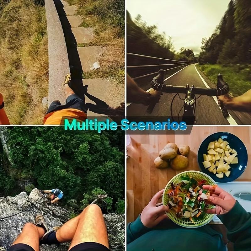 8pcs Ultimate Action Camera Kit: Durable Mounts for GoPro, Smartphones & Osmo Action - Includes Motorcycle Helmet, Head & Chest Holders