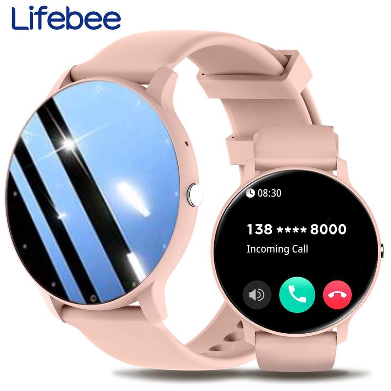 LIFEBEE Multifunctional Smart Watch, 1 Count Digital Watch with Silicone Strap, Sports Watch with Weather Forcast, Music Control, for Women & Men