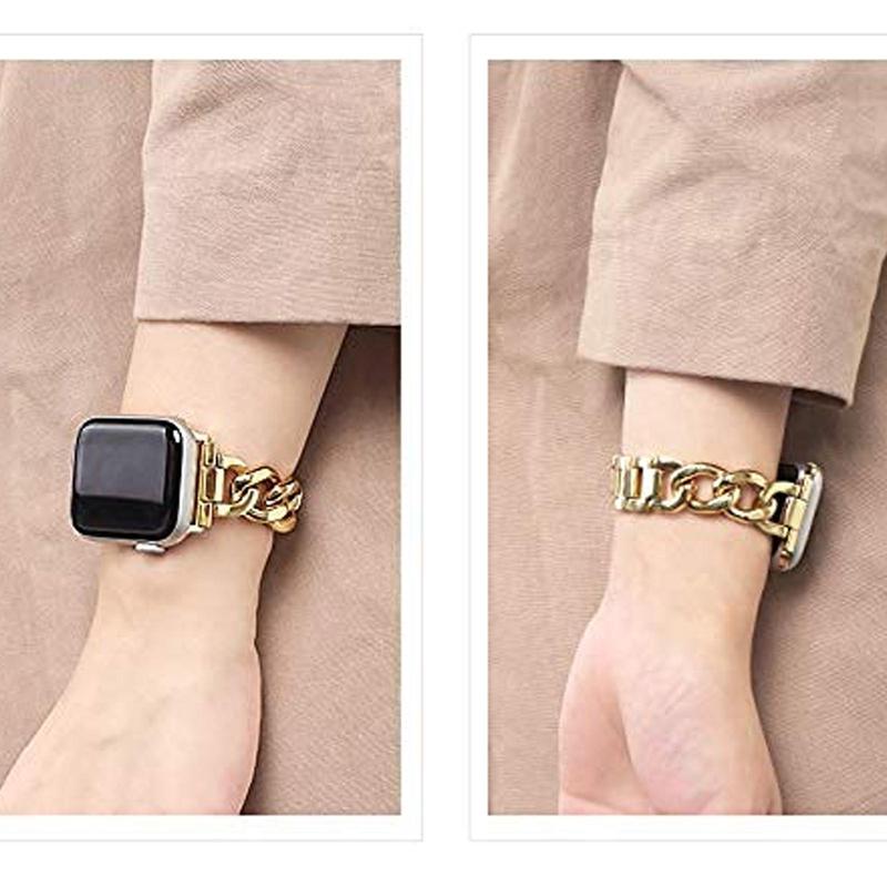 Fashion Smart Watch Band (Band Only), Decorative Watch Band for Women, Replacement Watch Band for iWatch Series 9 8 7 6 SE 5 4