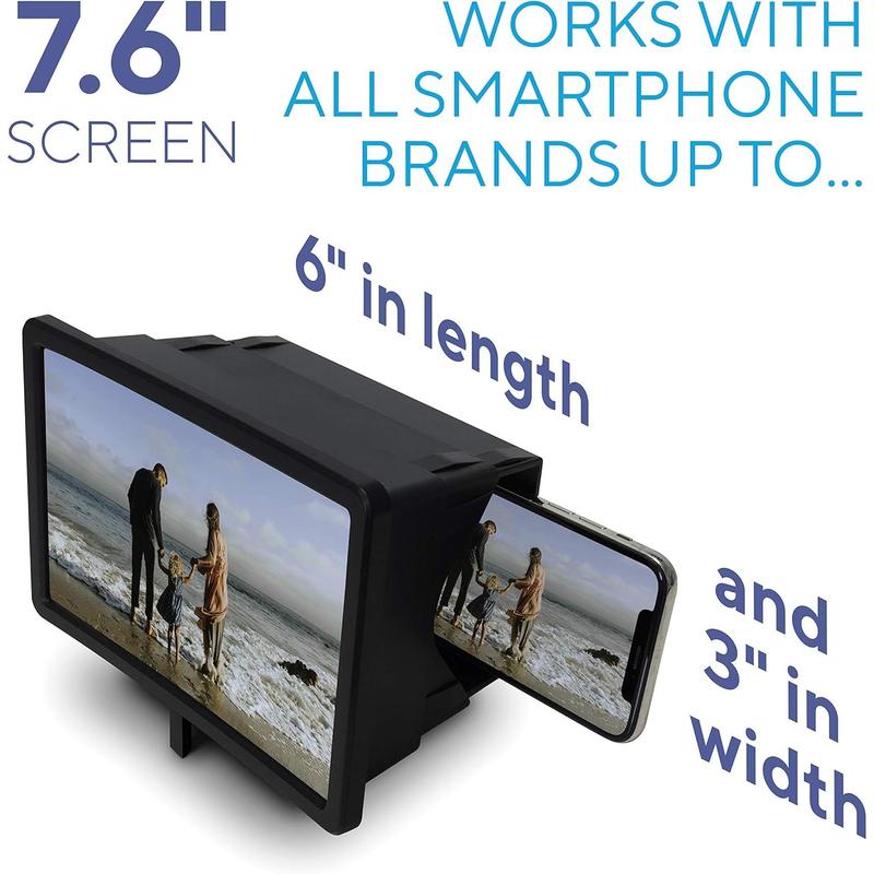 The Smartphone Screen Magnifier | Cell Phone Screen Magnifier | 3D Screen Enlarge Video Movie | Cell Phone Accessories