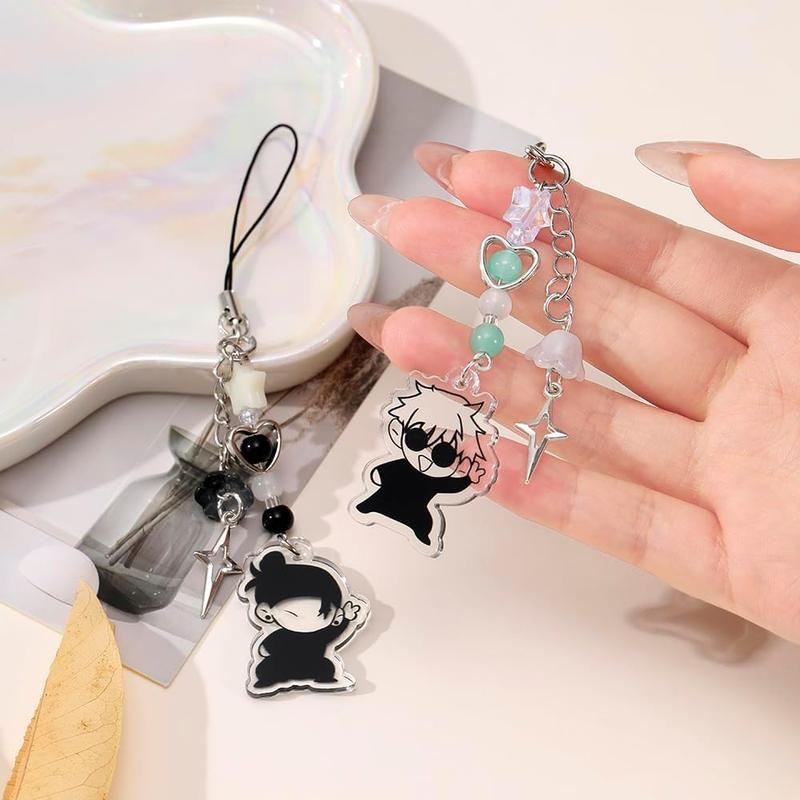 Cute Phone Charms Anime Geto Inspired Phone Charms  Y2k Star Heart Goldfish Phone Charms Straps Keychains