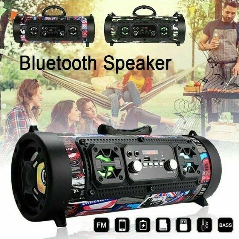 Portable Wireless Bluetooth Speaker Subwoofer Stereo Loud Bass Speaker Column US