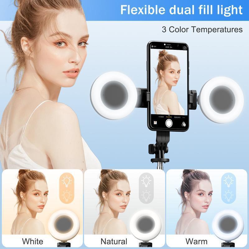 New 6 in 1 Selfie Stick With Fill Light, 67