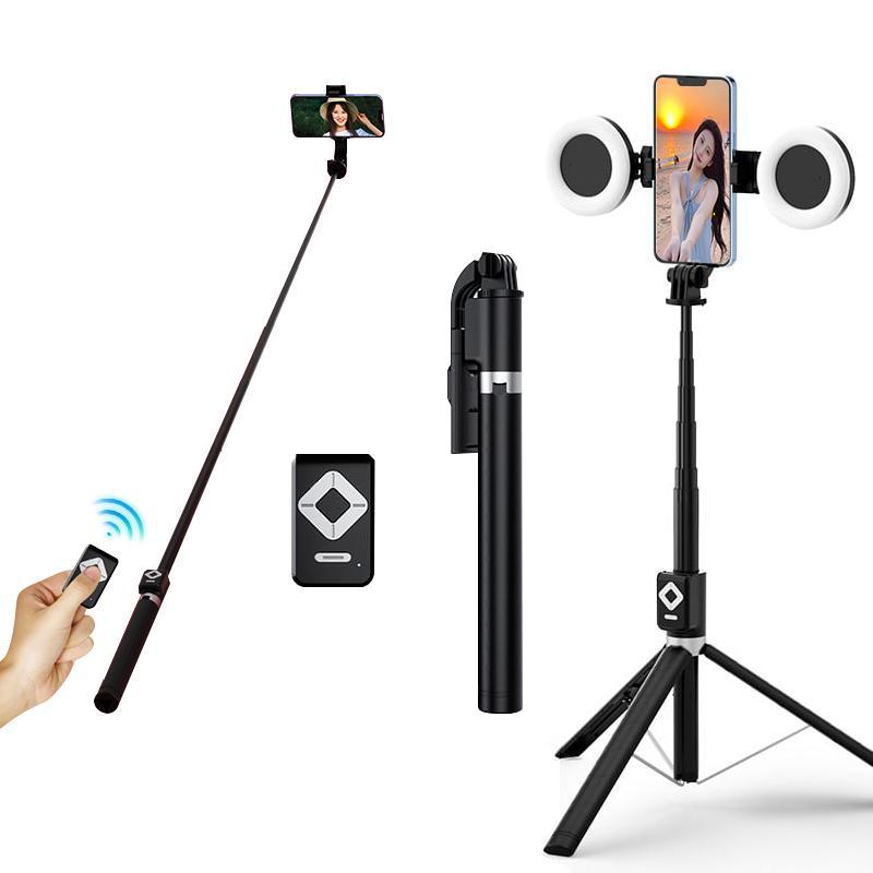 New 6 in 1 Selfie Stick With Fill Light, 67