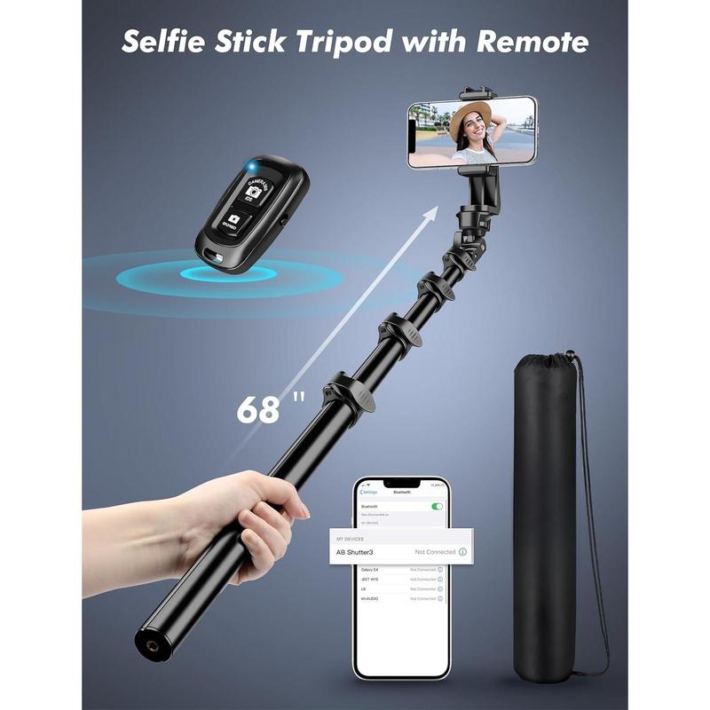 Phone Tripod Stand, Selfie Stick Tripod, 86.6